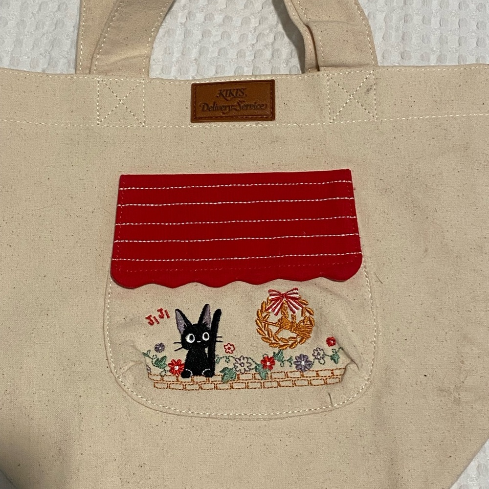 Kiki's Delivery Service Mini Tote Bag Jiji (Under the Roof) Studio Ghibli - Picture 8 of 9